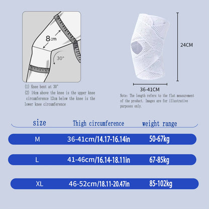 Muqinush Adjustable Sports Knee Pad - Breathable Support for Running, Basketball, and Fitness